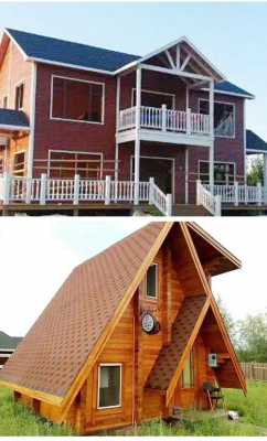 防腐木小木屋房顶造型（防腐木屋顶做法）