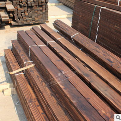福建碳化木防腐木工程（炭化木和防腐木价格）