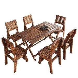 防腐木碳化木桌椅（防腐木 碳化木）