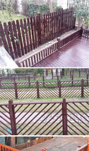 防腐木围栏木地板架（防腐木围栏制作过程）